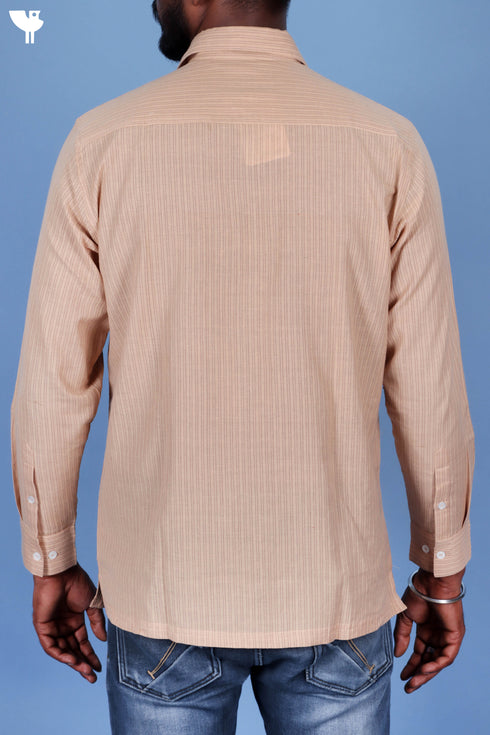 Regular Fit Khaadi Cotton Men’s Full Sleeved Shirt